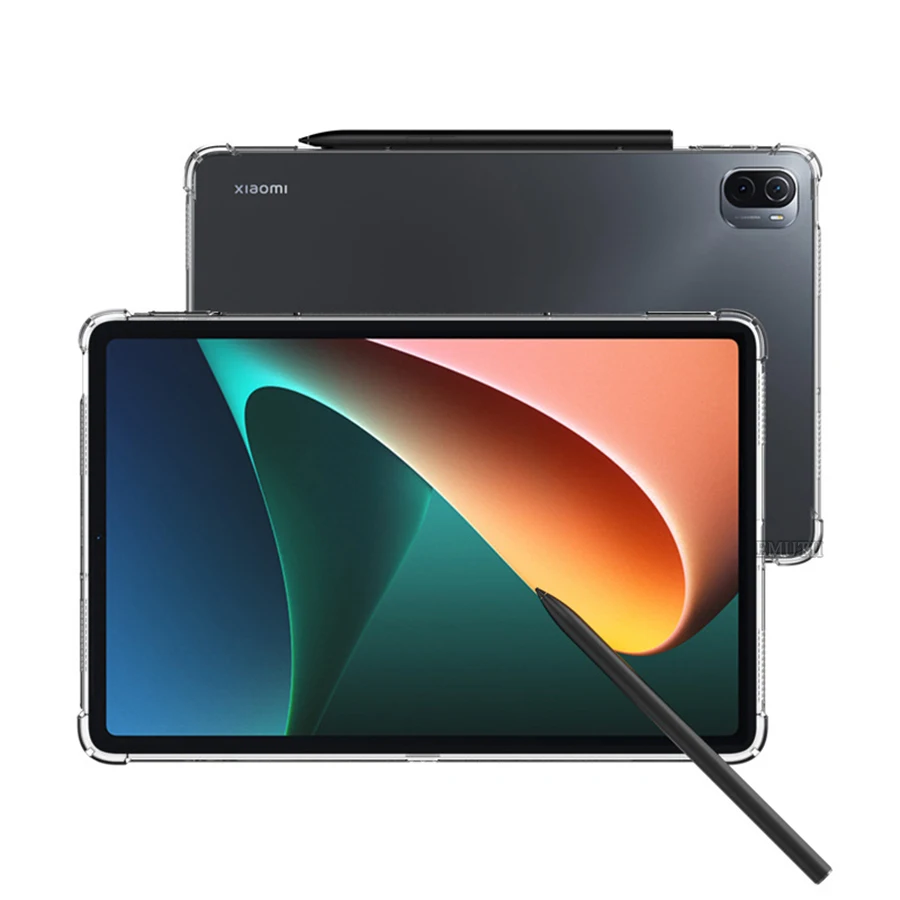 Spilveni Gadījumos Xiaomi MiPad 5 Pro Ir 2021. Gadījumā Tablete seguma Četri drošības Spilvens Muguras Caurspīdīga Xiomi Mi Pad 5 Mipad5 5Pro