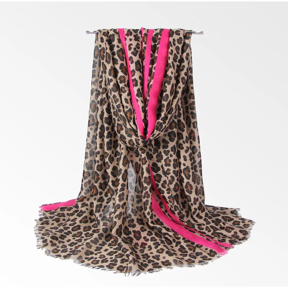 FS Leopards Drukāt Šalles Dāmām, Šalles, Šalle Sievietēm Ilgi Kokvilnas Veļu Mīkstu Ar Pušķi Ziemas Vadītājs Hijab Foulard Femme Pashmina