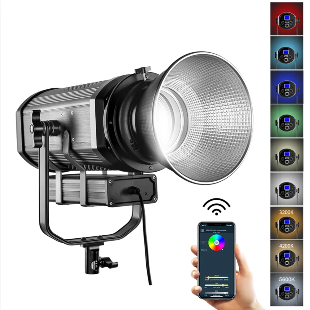 GVM RGB-150S 150W Video Apgaismojums 3200K-5600K Aptumšojami Bowen Mount Fotogrāfija LED Gaismas 8 Režīmi Tiešraidi Youtube