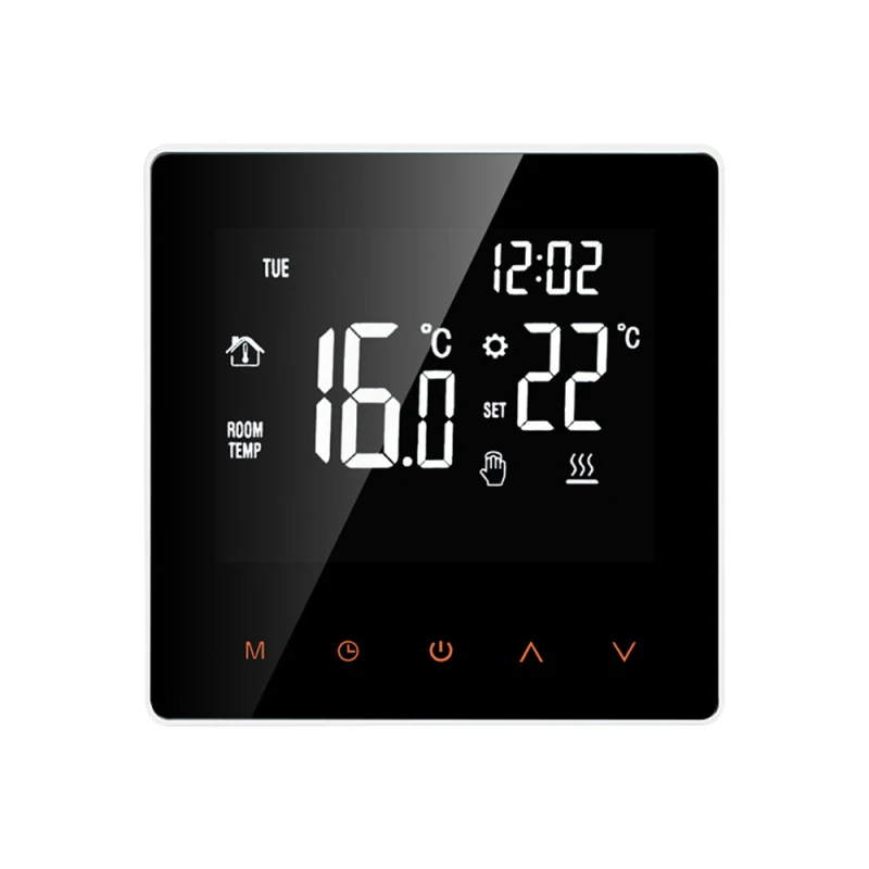 NEW110V 110-230V Visu Touch Ekrāns, Temperatūras regulators Thermoregulator Black Atpakaļ Gaismas Elektriskās Apkures Istabas Termostats WiFi