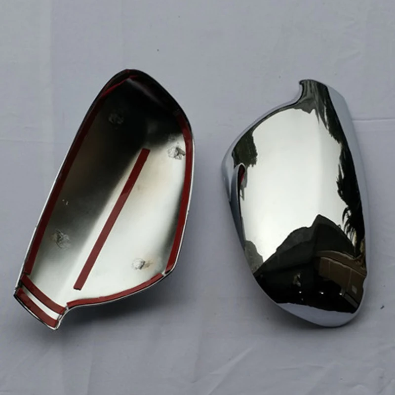 Par Peugeot 307 Durvju Sānu Ārējie Spoguļi Chrome Vāks Atpakaļskata Klp Piederumi
