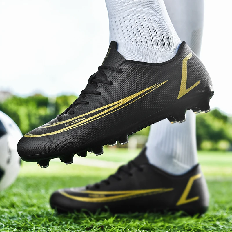 Vīriešu futbola apavi TF/FG augstas barelu smaile futbola apavi jaunatnes pieaugušo āra sporta, futbola treneris konkurences treniņkurpes