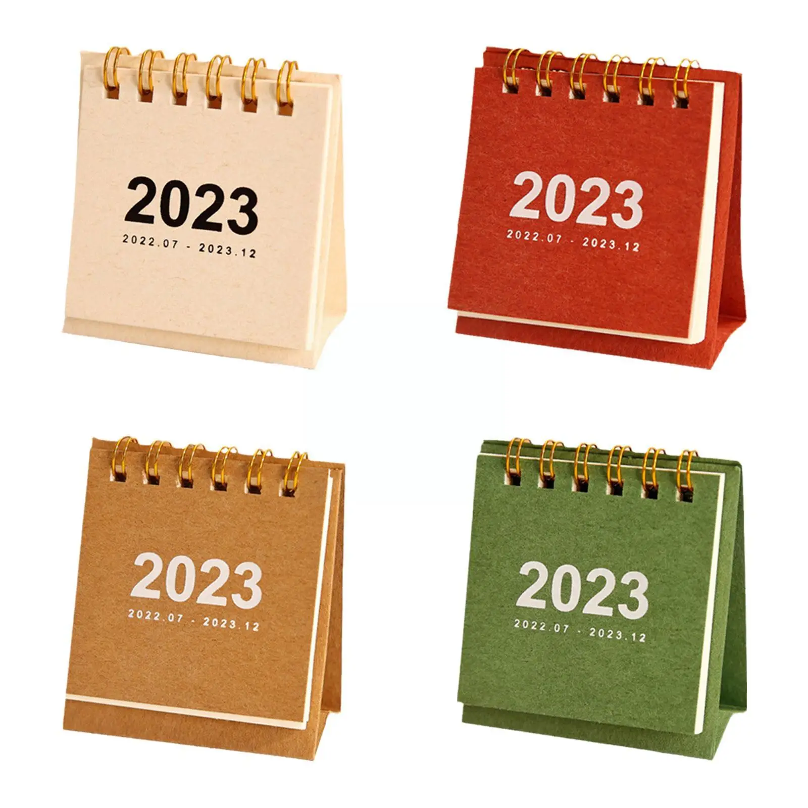 2023 Mazo Kalendāra Vienkāršu Krāsu Galda Papīra Plānotāja, Birojs Portatīvie Skolas Mini Piegādes Kalendāra Cale N3o9