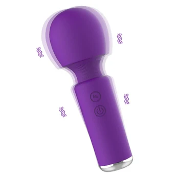 10 Ātruma Mini Spēcīgs Vibrators, Dildo AV Burvju Nūjiņu, USB Maksas Klitora Stimulators Sieviešu G Spot Massager Seksa Rotaļlietas Pieaugušajiem