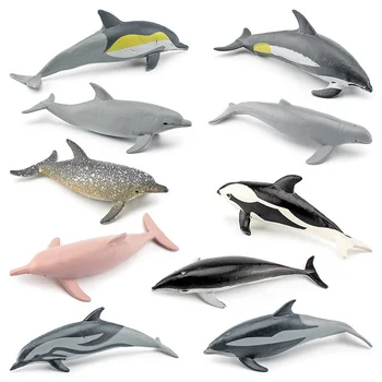 10pcs Simulācijas Delfīnu Modelis Ilgtermiņa beaked Delfīnu Dzīvnieku Modelis, Rotaļlietas, Rotas, Delfīnu Modelis Dāvanu Kids Izglītojošās Rotaļlietas JAN88