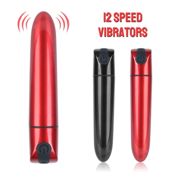 12 Ātrumu Maksts G Spot Mini Spēcīgs Vibrators, Dildo Seksa Rotaļlietas, Lai Sieviete Bullet Ūdensizturīgs Vibrators Klitora Stimulators