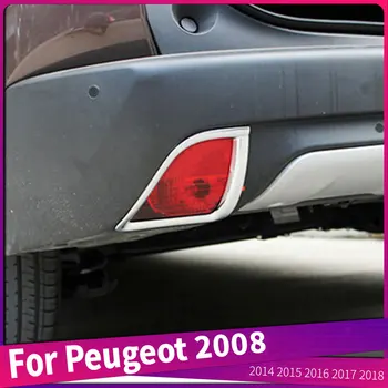 2014 2015 2016 2017 2018 Par Peugeot 2008 ABS Chrome, Aizmugurējie Miglas lukturi, Lampas Vāciņš Melns, Bampers Molding Auto Stils