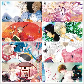 Anime Natsume Yuujinchou plakātu Takashi Madara Reiko attēls 8 gab./komplekts uzlīme, sienas dāvanu