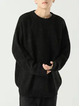 Augstas Kvalitātes Džemperis Vīriešiem Ziemas Streetwear Vīriešu Apģērbu Hip Hop Garām Piedurknēm Džemperis Gadījuma Cietā Lielgabarīta Pāris Džemperi