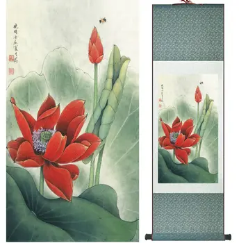 Augstākās kvalitātes Lotus krāsošana Ūdens lilija Ķīnas mazgāt glezniecības mājas apdare apgleznošana Ķīniešu tradicionālās mākslas panting Nr. 32401