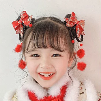Cute Meitenes, Matu Spraudes Tradicionālo Ķīniešu Princese Pušķi Ķīniešu Mezgls Matadatas Bērni Mīļākā Bērniem, Matu Aksesuāri