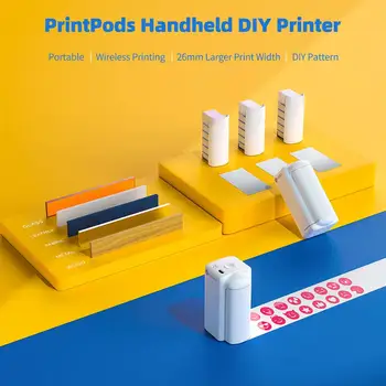 EVEBOT Printpods Rokas Mobilo Mini Portable Multi-Function lielformāta Tintes DIY Printeri Sieva Savienojums Portatīviem Printeri#R20