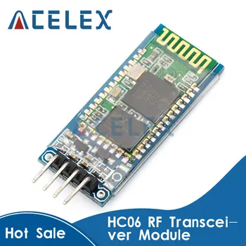 HC06 HC-06 Bezvadu Sērijas 4 Pin RF Raiduztvērēja RS232 TTL Bluetooth Modulis Plug-in arduino