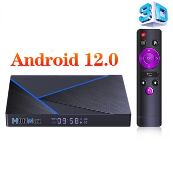 Jaunu H96 Max V56 Smart TV Box Android 12 8GB 64GB 8K RK3566 1000M H96Max Set Top Box Android 12.0 TV Kastē IPTV Bezmaksas piegāde