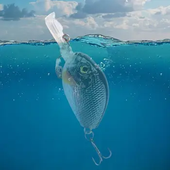 Laba 3D Simulācijas Fisheye Spilgts Zivju Viegls Grūti Zvejas Ēsmas Mākslīgā Grūti Ēsmu Zivis Pievilināt Āra Zvejas