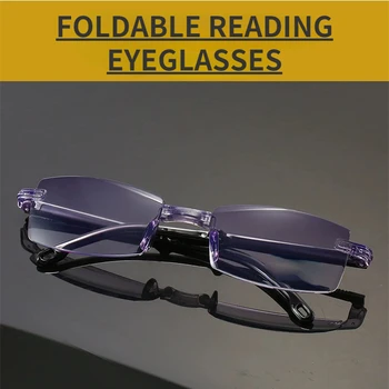 Lasījums Brilles Salokāms Acu Brilles Anti-noguruma Presbyopic Brilles +100 Līdz +400