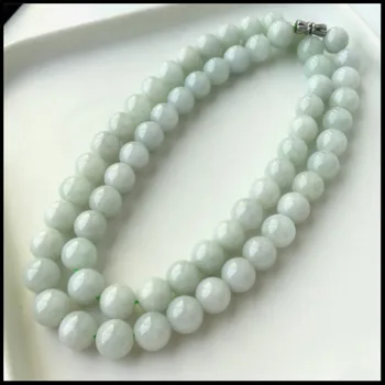 Ledus Emerald Jadeite Pērles kaklarota 62 GradeA