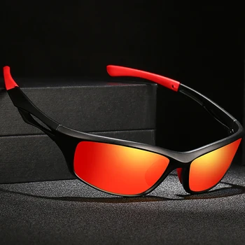 Modes Sporta Polarizētās Saulesbrilles, Vīriešu, Sieviešu Pārgājienu Zvejas Anti-glare Dizainers, Saules Brilles Vintage Taisnstūra Brilles UV400