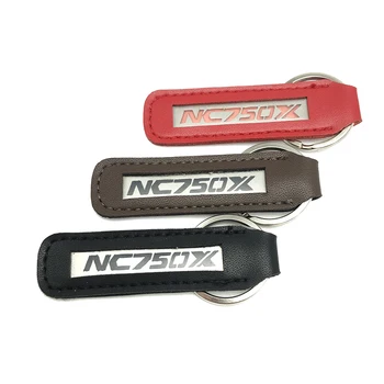 Motociklu Atslēgu piekariņi Atslēgu Gredzens Keyring Ādas Keychain Modes Dāvana der HONDA NC750X NC 750X NC750 X Motociklu Aksesuāri