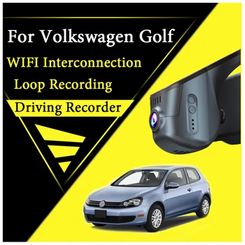 Par Volkswagen VW Golf A6 5K 2008~2012 Autoceļu Ieraksts Dash Kameras Vadītāja Video Reģistratoru WiFi DVR