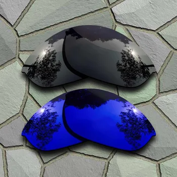 Pelēks Melns un Violets, Zils, Polarizēts Saulesbrilles Nomaiņa Lēcas Oakley Pusi Jaka
