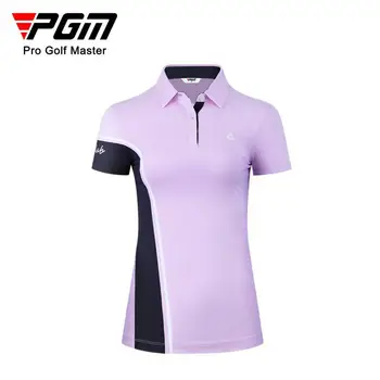 PGM golfa apģērbu, sieviešu sports top īsām piedurknēm T-krekls modes personības izšūšanas elastīga, ātri žāvēšanas sieviešu apģērbs