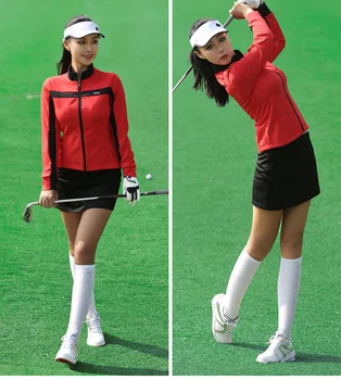 PGM golfa sieviešu apģērbu rudens un ziemas mēteļu/vējjaka, elastīgs un ērts, silts un auksts jaunas