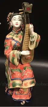 Porcelāna lelle viesistaba TV kabinets classic dāmas apdare vijole tuning luksusa meitene Skaistums attēls Skulptūru statuja Mājas