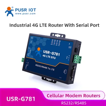 PUSR EMEA & APAC Versija Rūpniecības Mobilo Modemu 4G LTE sērijas modemu ar SIM karte Ethernet ports USR-G781-E