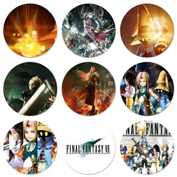 Spēle Final Fantasy Ix Ikonas Adatas Žetons Apdare Piespraudes Metāla Nozīmītes Mugursoma Apdare 58mm