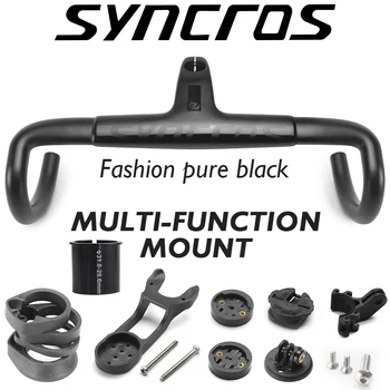 Syncros RR1.0 Oglekļa Šķiedras Velosipēds Smilga Bārs 28.6/31.8 mm Ceļu, Velosipēdu Integrētās Stūres 80/90/100*380/400/420/440 Cycing Daļas