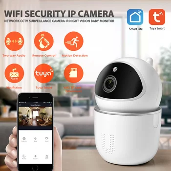 Tuya WiFi Kameru Grafiti Viedo Bezvadu 1080p Kamera Tuya Smart Mazu U Tīkla Uzraudzības Mājas Drošības Kameras