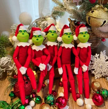Ziemassvētku Zaļā Elfs Sveķu Karājas Kuloni Ziemsvētki Koks Oranments Priecīgus Ziemassvētku Dekori Ziemassvētku Rotājumi Mājās Navidad 2023