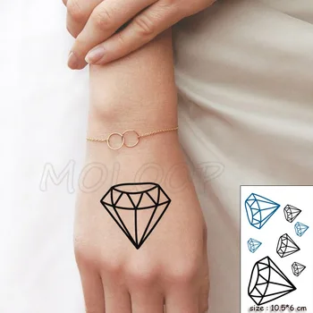 Ūdensnecaurlaidīgus Pagaidu Tetovējumu Uzlīmes Kakla Sexy Dimanta Zīme Tetovējums Maza Izmēra Tatto Flash Tetovējums Viltus Tetovējumiem Cilvēkam Meitene Sievietēm